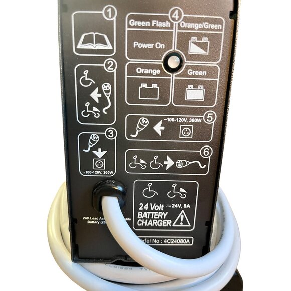24V Wheelchair Battery Charger 4C24080A - Picture 4 of 4